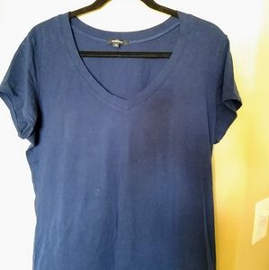 Navy blue v-neck top